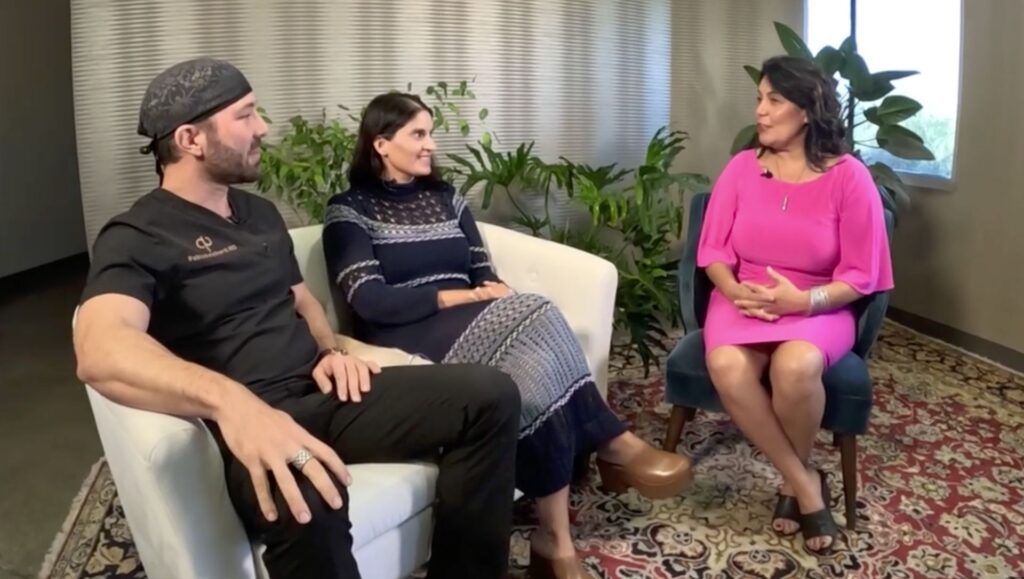 Dr. Shukla and Pricard with Councilwoman Laura Pastor